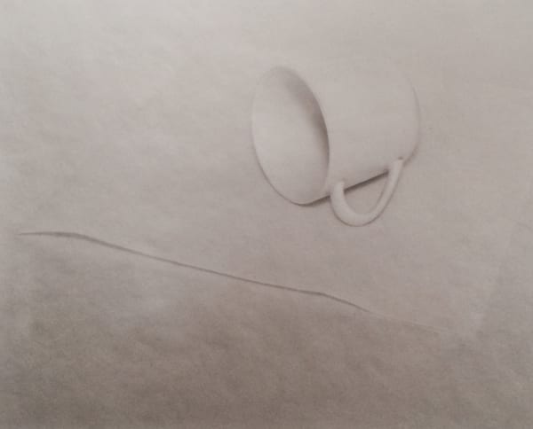 Jed Devine, White Cup on Paper, circa 1970