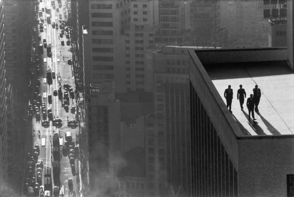 Rene Burri, Sao Paulo, Brazil (Men on Rooftop), 1960