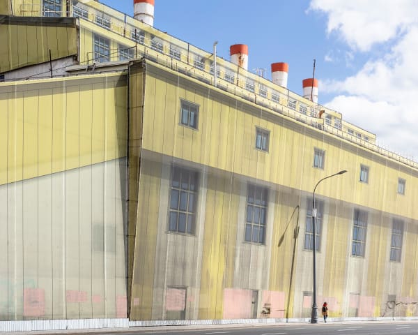 Anastasia Samoylova, Industrial Building under Printed Cover, Moscow, 2021