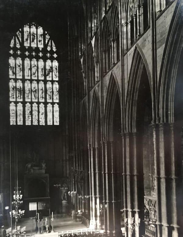 Bill Brandt, Westminster Abbey, Nave and Western Door, c. 1940s