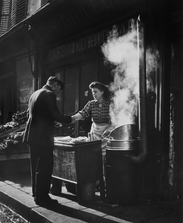 Sabine Weiss, Seller of French Fries, Paris, 1946 (Printed Later)