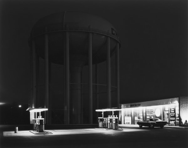 George A. Tice (United States, b. 1938 -2025), Petit's Mobil Station, Cherry Hill, New Jersey, 1979 (Printed Later)