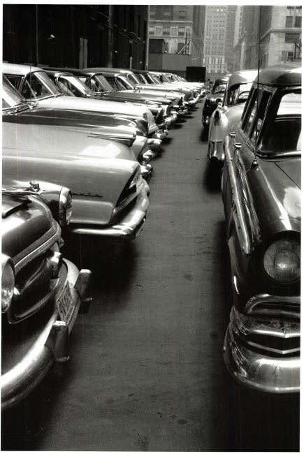 Louis Stettner, Manhattan Parking Lot, 1956