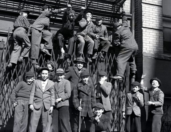 Martin Elkort, Climbing The Fence, 1947