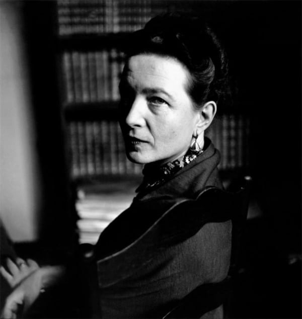 Elliott Erwitt, Simone de Beauvoir, Paris, 1949