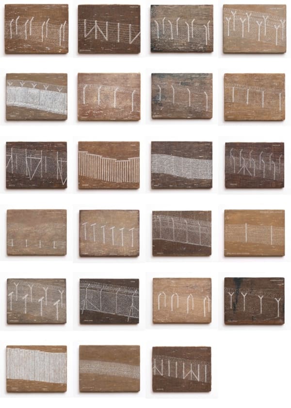 Francis Alÿs, Border Barriers Typology: Cases #1 to #23, 2019-2021