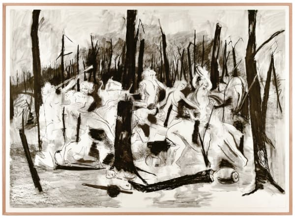 Uwe Wittwer, Im Wäldchen nach Poussin (Into the woods after Poussin), 2020