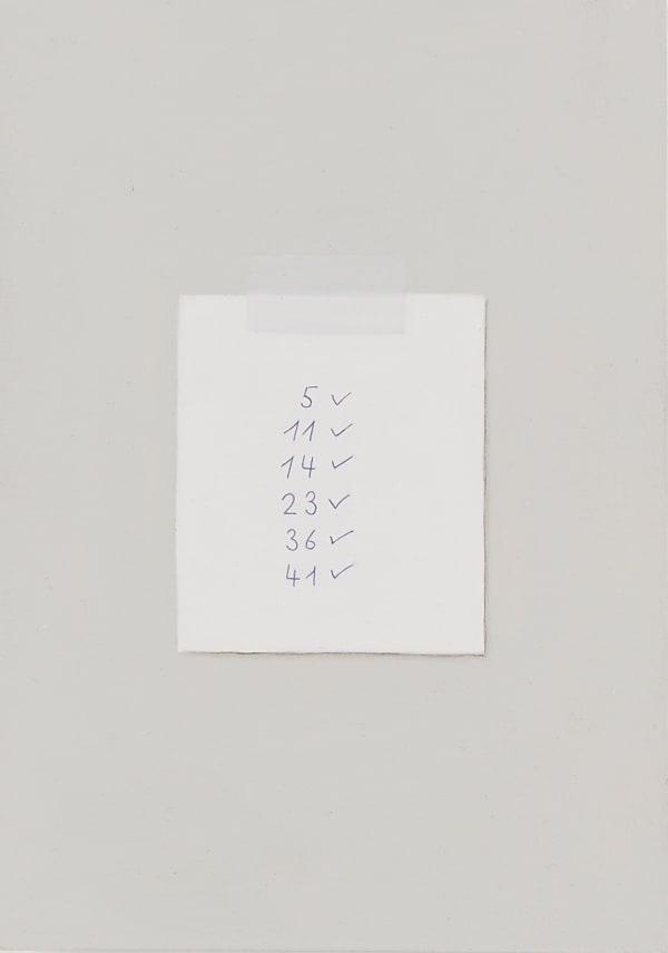 Christoph Hänsli, Lottozahlen, 2025