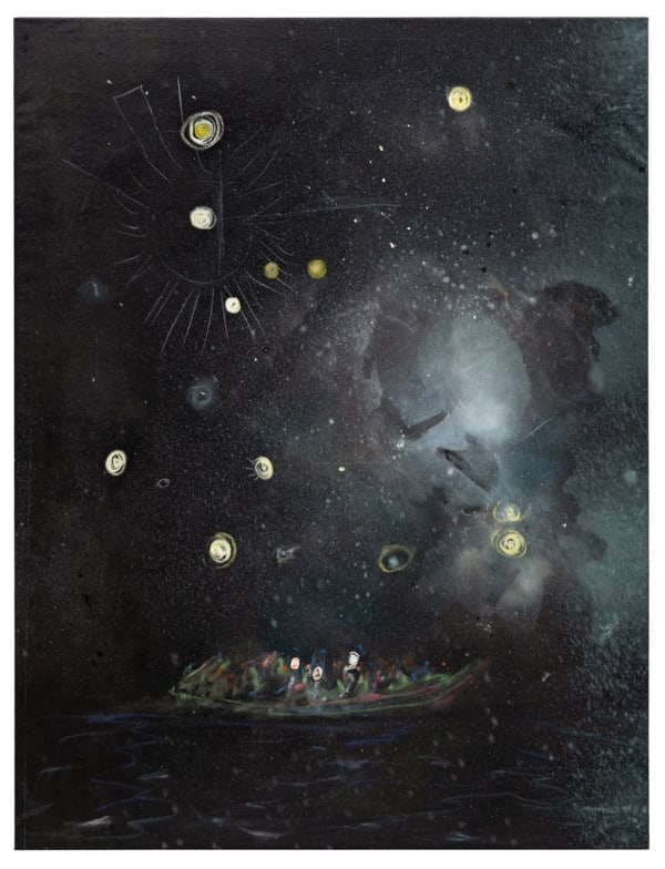 Valérie Favre, Bateau des poètes (Unica Zürn, Diane Arbus, Wladimir Majakowski), 2020