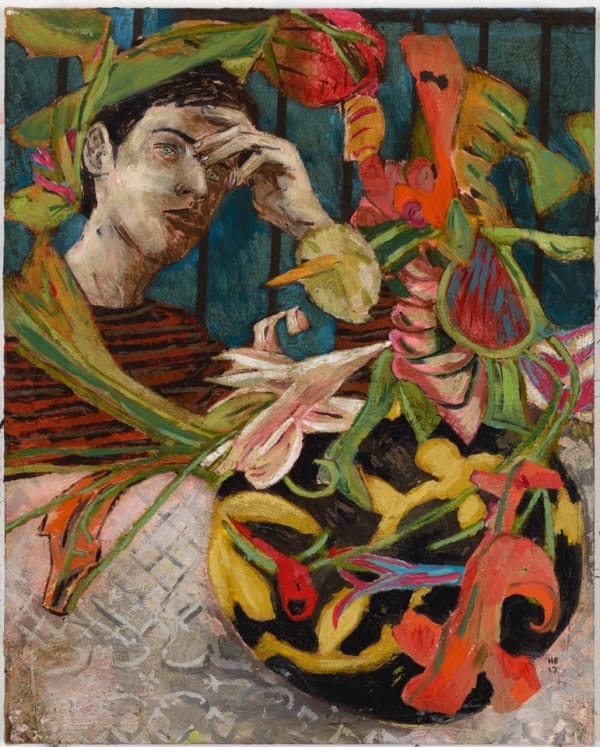 Hernan Bas, Bloomsbury revisited (the dizzying bouquet), 2017