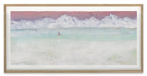 Andriu Deplazes, Langlaufen auf Hochplateau (Cross-country skiing on high plateau), 2024