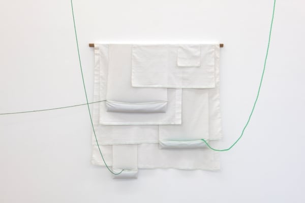 João Modé, Constructive [Paninho], white with green beads, 2019