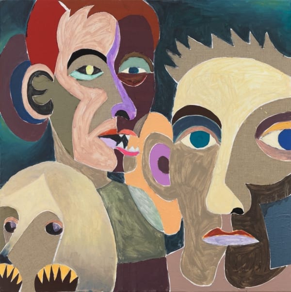 Armin Boehm, Portrait of Markus, Mubhi and Dog, 2016