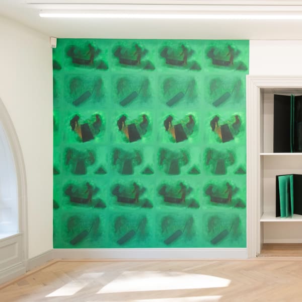 Beatriz González, Papel de colgadura Panorámica agreste (Wild panorama wallpaper), 2021