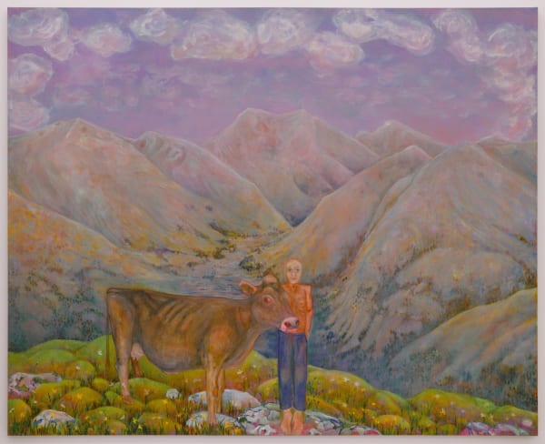 Andriu Deplazes, Körper und Kuh (Body and cow), 2021