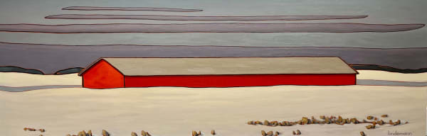 Linda Lindemann, Winter Sky Near Lacombe, 2025