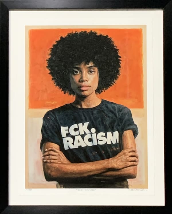 Tim Okamura, FCK. Racism Limited Edition Print Framed, 2021