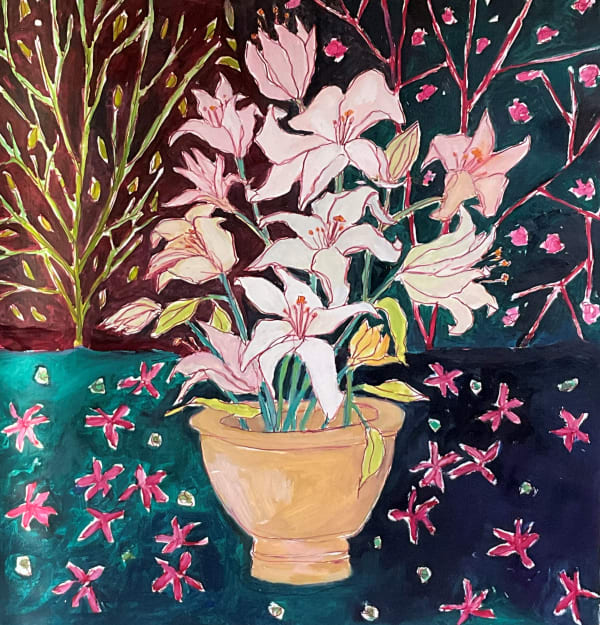 Lynn Malin, Lilies In Action, 2022