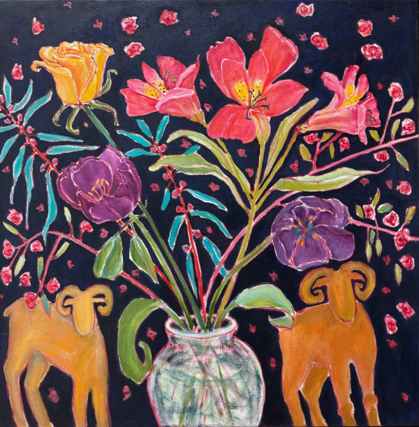 Lynn Malin, Two Surprised Sheep, nd