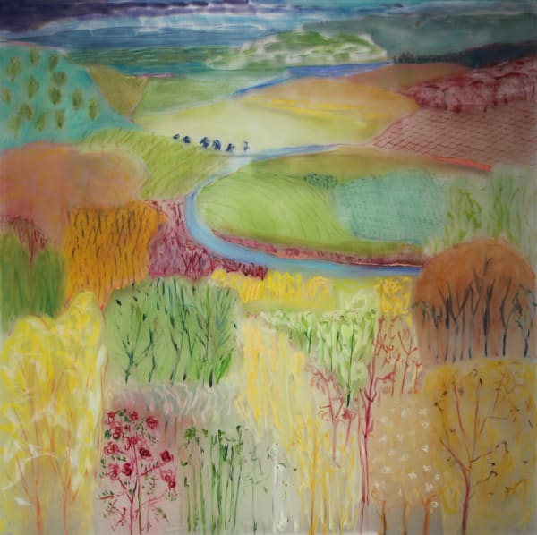 Lynn Malin, Fall Along the River, 2023