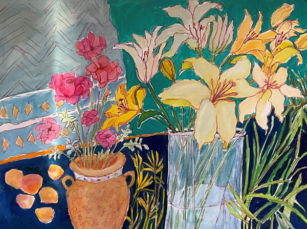 Lynn Malin, Flowers In The Window , 2022