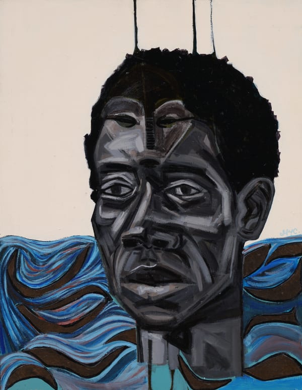 Ify Chiejina Dying to Dream, Thrown Off the Boat, 2015 Acrylic on canvas 18 x 14 in. 45.7 x 35.6 cm