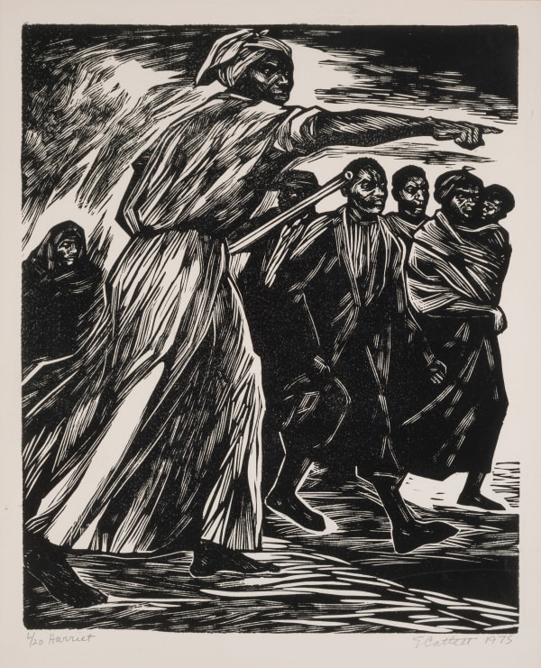 Elizabeth Catlett Harriet, 1975 Linoleum cut on paper 12 x 9 3/4 in. 30.5 x 24.8 cm 6 of 20