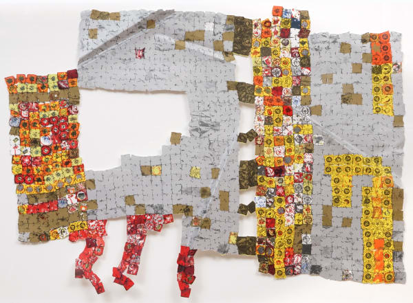 El Anatsui Untitled 201722, 2017 Hand-cut Lithograph 23 1/2 x 32 x 1 in. 59.7 x 81.3 x 2.5 cm 70