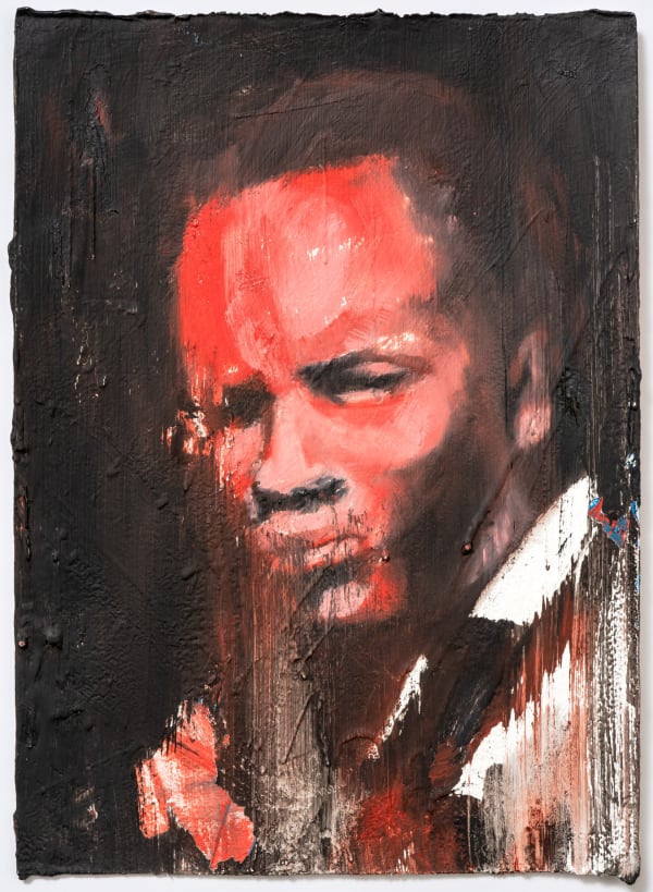 Charles E. Williams I See Him in Me #12, 2017 Oil, crayon, acrylic, gesso on watercolor paper 8 x 10 in. 20.3 x 25.4 cm