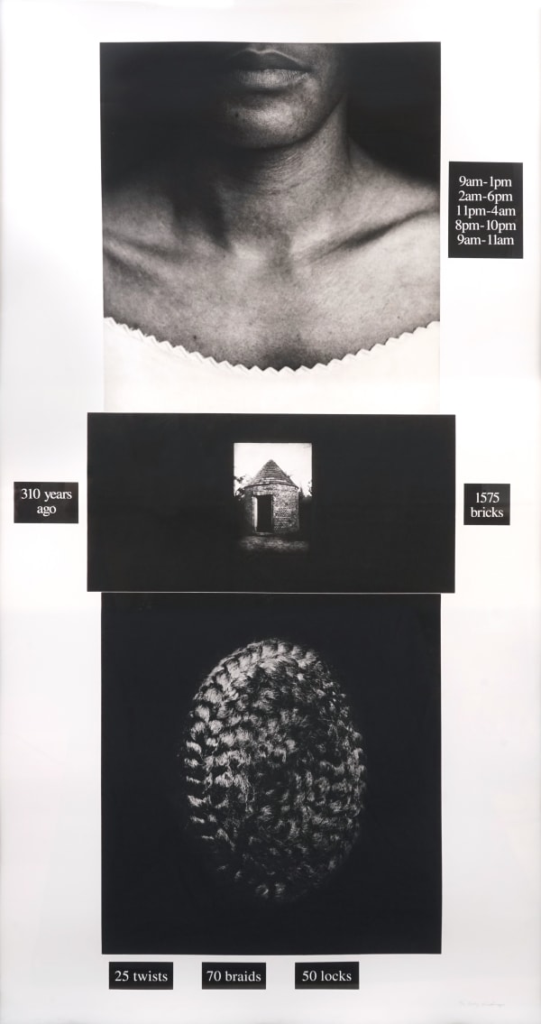 Lorna Simpson Counting, 1991 Photogravure with screenprint on wove paper 78 3/4 x 39 in. 200 x 99.1 cm 44 of 60