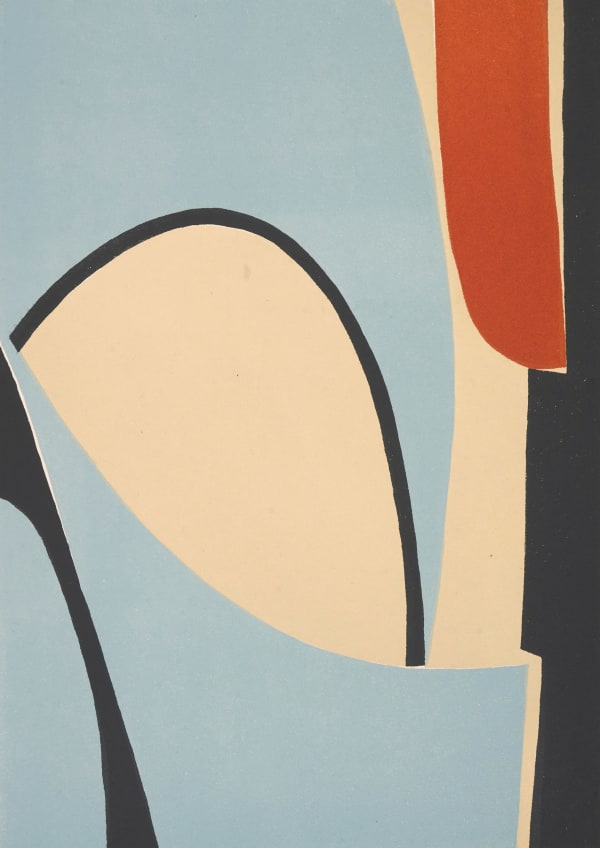 Mavis Pusey Sensuous Movement of Seaweed and Rocks, 1970, c. Color lithograph 17 1/2 x 13 in. 44.5 x 33 cm 4 of 12