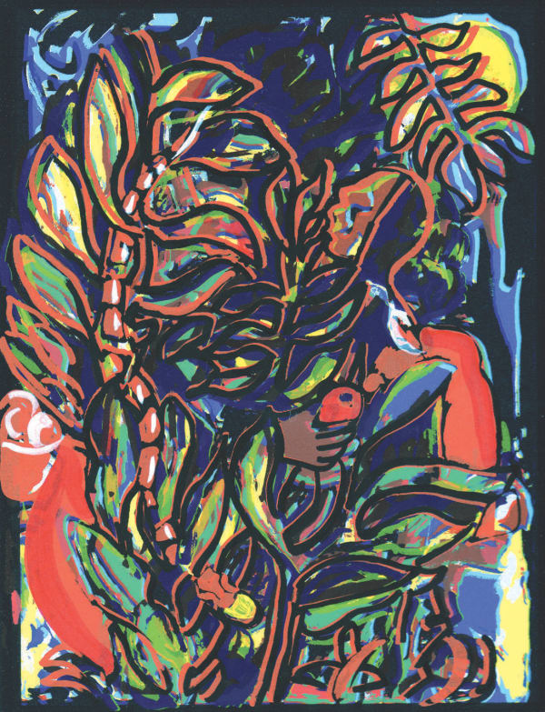 David Driskell, Temptation in the Garden, 2008