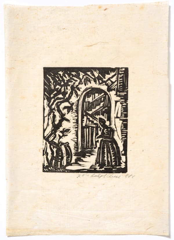 Ralph Chessé, Woman in Doorway, 1928