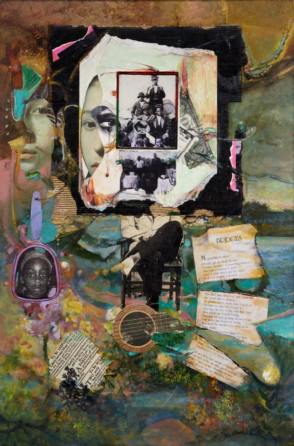 Richard Watson Grandfather's Watch, 2004 Mixed media collage 36 x 24 in. 91.4 x 61 cm