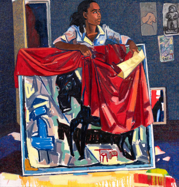 Mequitta Ahuja, Material Support Study, 2017