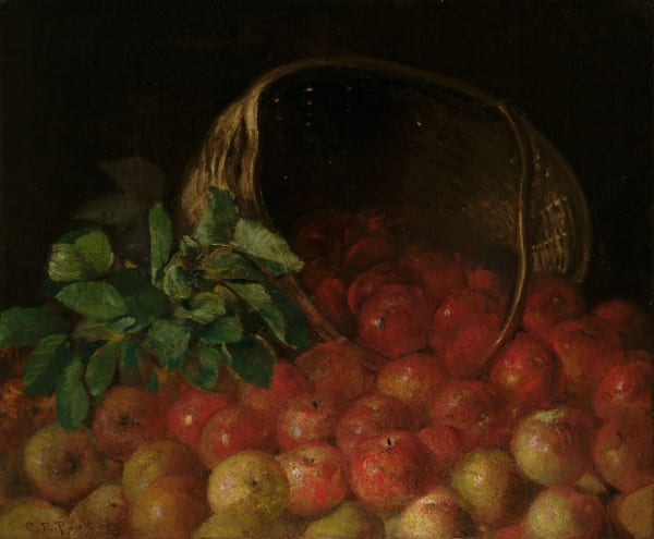 Charles Ethan Porter, Overturned Basket of Apples, 1880, c.