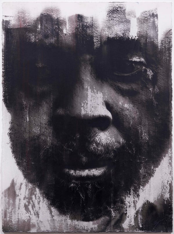 Donald E. Camp Man Who Feels Shape (David Stephens), 2006 Casein and raw earth on paper 30 x 22 in. 76.2 x 55.9 cm