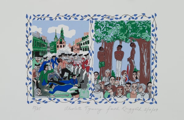 Faith Ringgold Absolute Tyranny, 2009 Serigraph 15 x 22 in. 38.1 x 55.9 cm 17 of 35