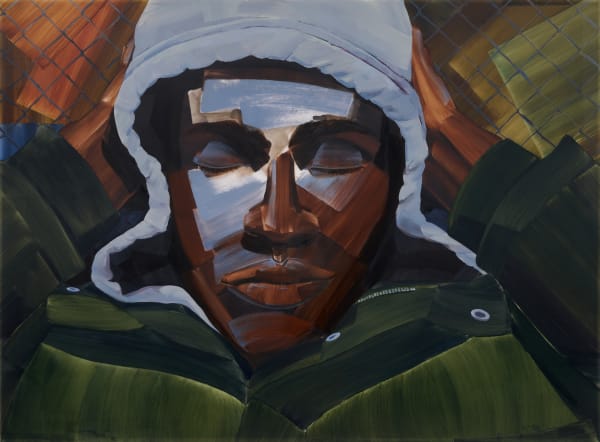Greg Breda You'll be ok, 2021 Acrylic on vellum 40 x 52 in. 101.6 x 132.1 cm