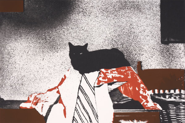Mavis Pusey Untitled Portrait of a Cat (Black, Orange, Brown), n.d.