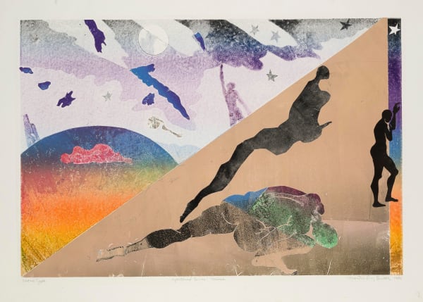 Mei-Tei-Sing Smith Mines - Apartheid Series, 1984 Monoprint on paper 20 x 45 in. 50.8 x 114.3 cm