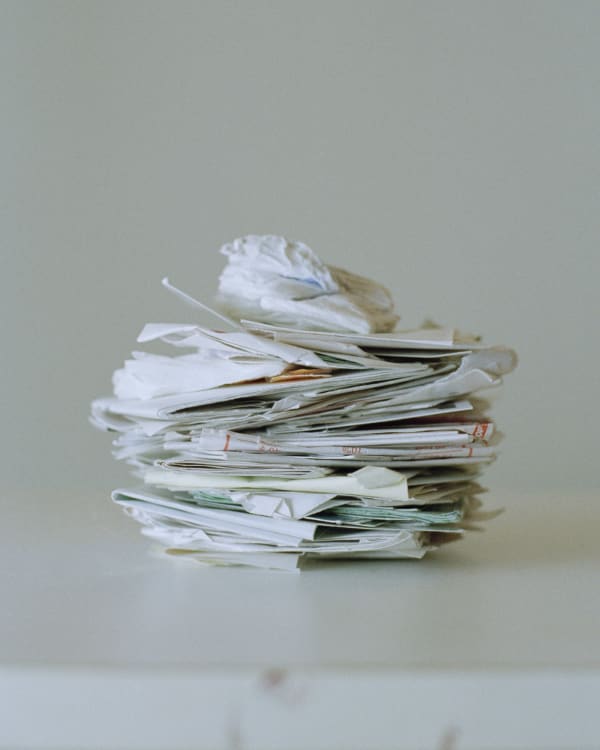 Chih-Chien Wang, Receipt Pile, 2005
