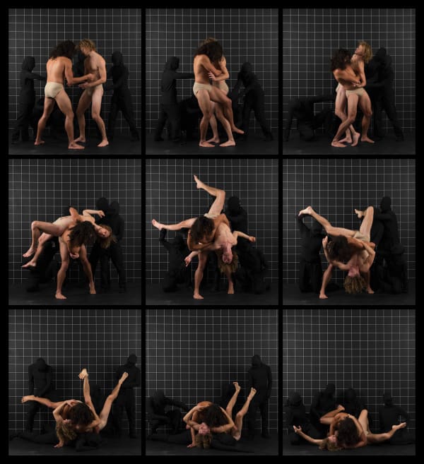 Adad Hannah, After Muybridge: Wrestlers 2, 2016