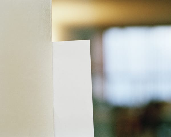 Chih-Chien Wang, Paper on Wall #2, 2008