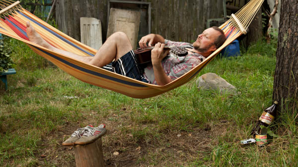 Adad Hannah, Guitarist in a Hammock, 2011