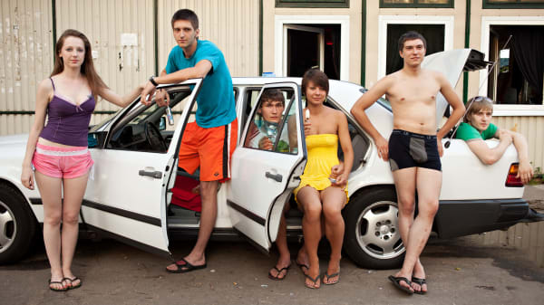 Adad Hannah, Six Russians Eating Ice Cream, 2011