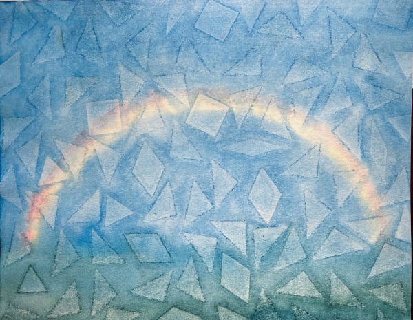 Ripley Whiteside, Rainbow / Angel on rainbows, 2022