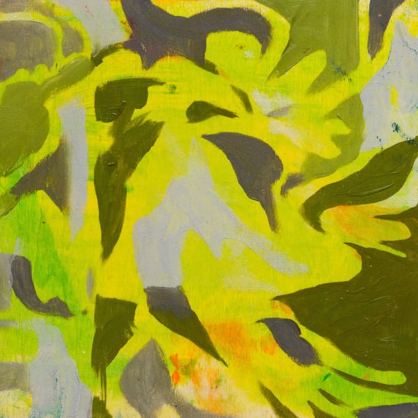 Study 02, 2023 Huile sur panneau en bois / Oil on wooden board Théa M.N. Armstrong 8 x 8 " 20.3 x 20.3 cm