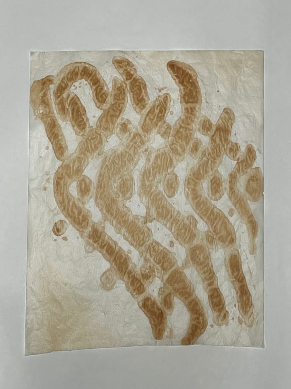 Madison Strizic, Baker's Monotype [parchment] out of sequence no. 2, 2023