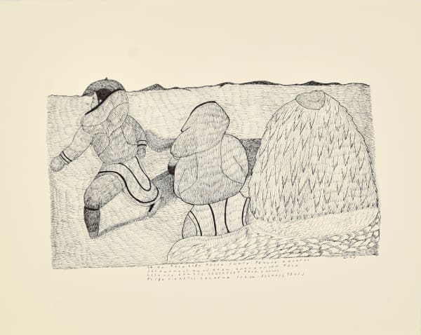 Untitled (032-5166), 1997- 1998 encre / ink Napachie Pootoogook 20 x 26 in 51 x 66 cm